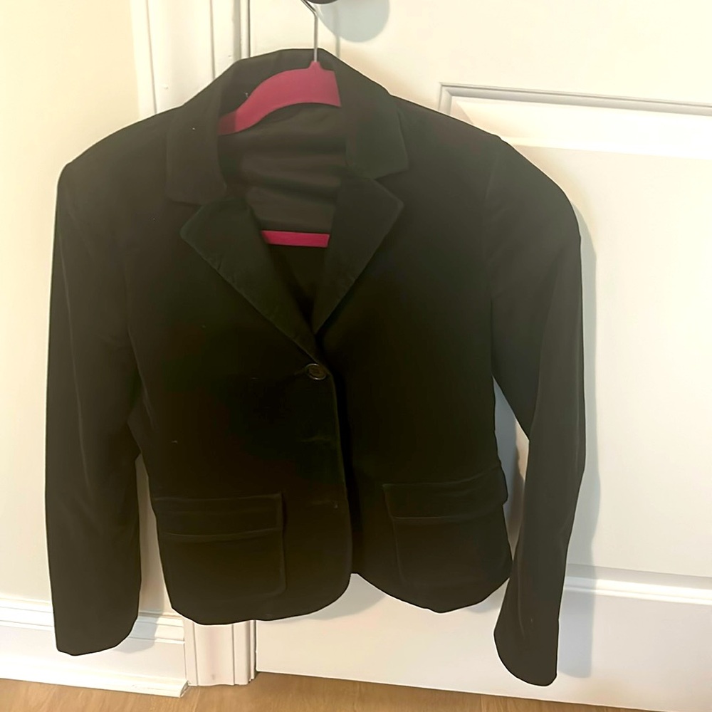 Theory Green Corduroy Blazer